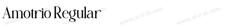 Amotrio Regular字体转换 Amotrio Regular字体转换